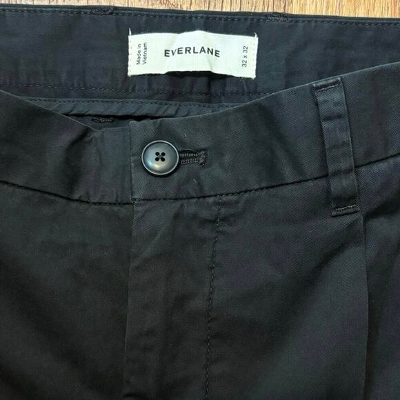 NWOT Everlane The Pleated Air Chino In Black Size   32x32 - Picture 6 of 9